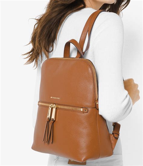 michael kors rhea zip md backpack brown|Amazon.com: Michael Kors Rhea Backpack.